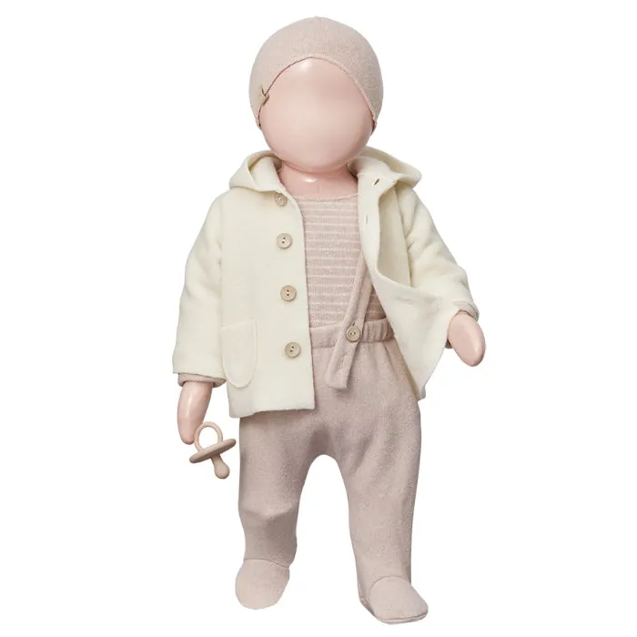 1  In The Family Baby Ayala Hooded Jacket Ecru Cream