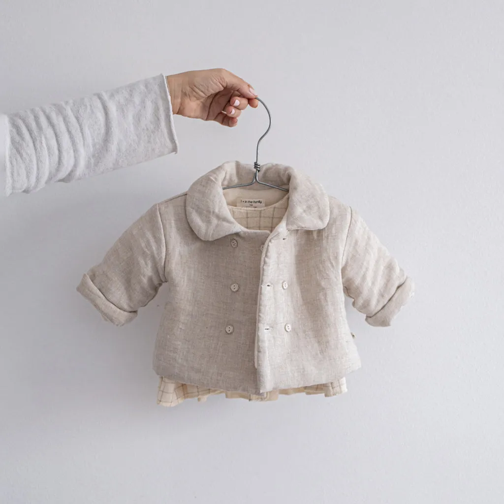 1  In The Family Baby Merce Jacket Natural Cream