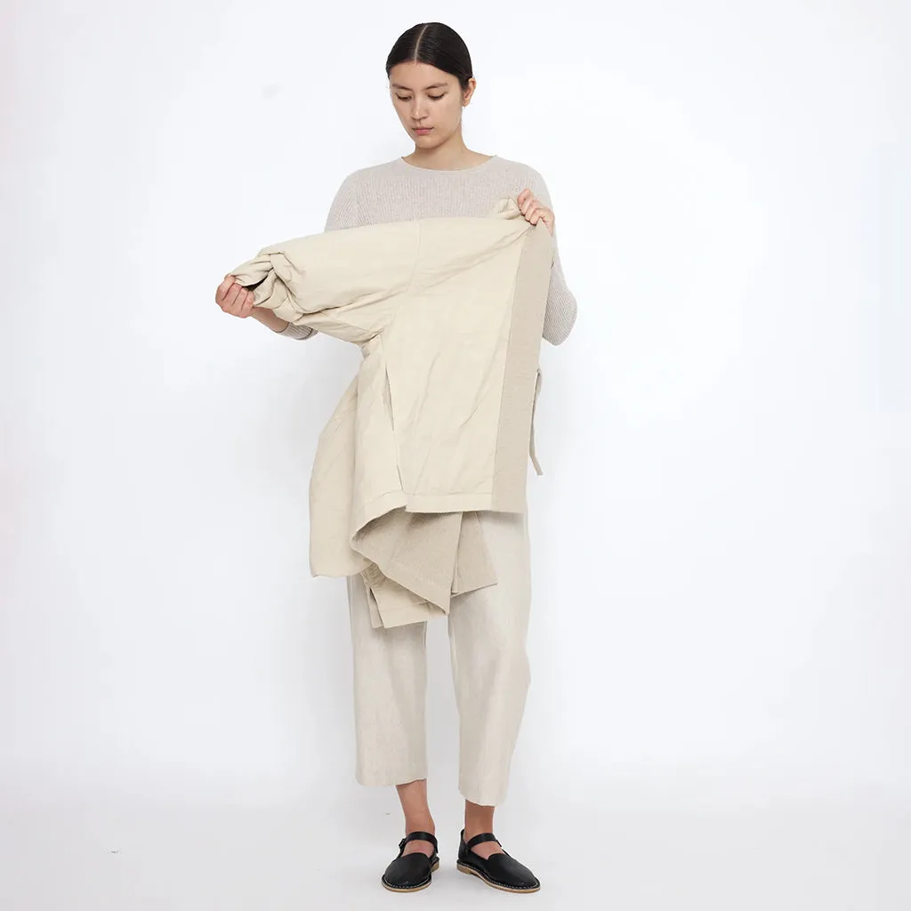 7115 By Szeki Unisex Reversible Quilted Jacket Oatmeal Cream