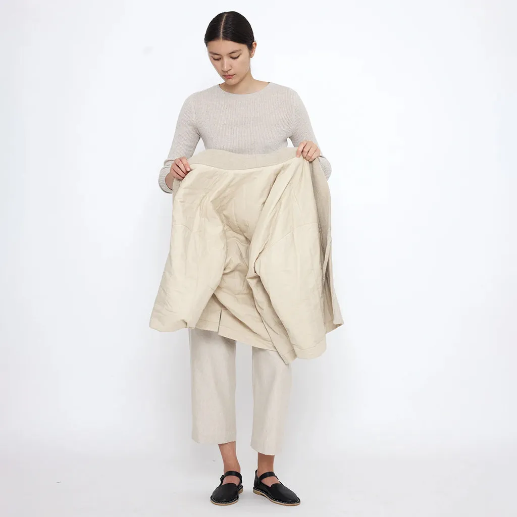 7115 By Szeki Unisex Reversible Quilted Jacket Oatmeal Cream