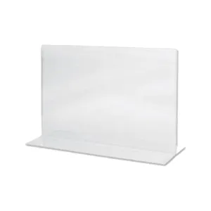 Acrylic Sign Holder 2 Sided T-Type, A4 Landscape, 297 x 210 mm