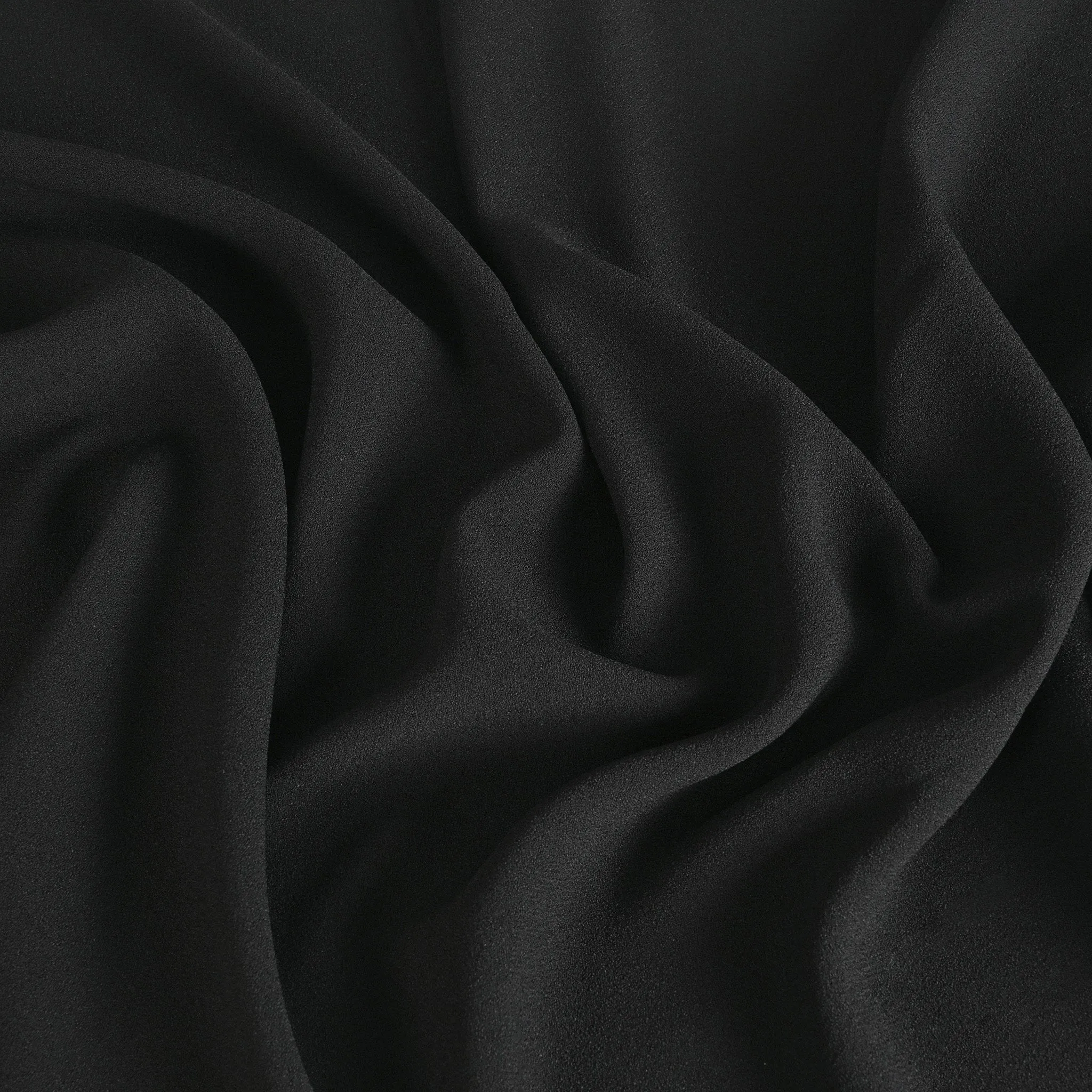 Black Crepe Fabric 3764