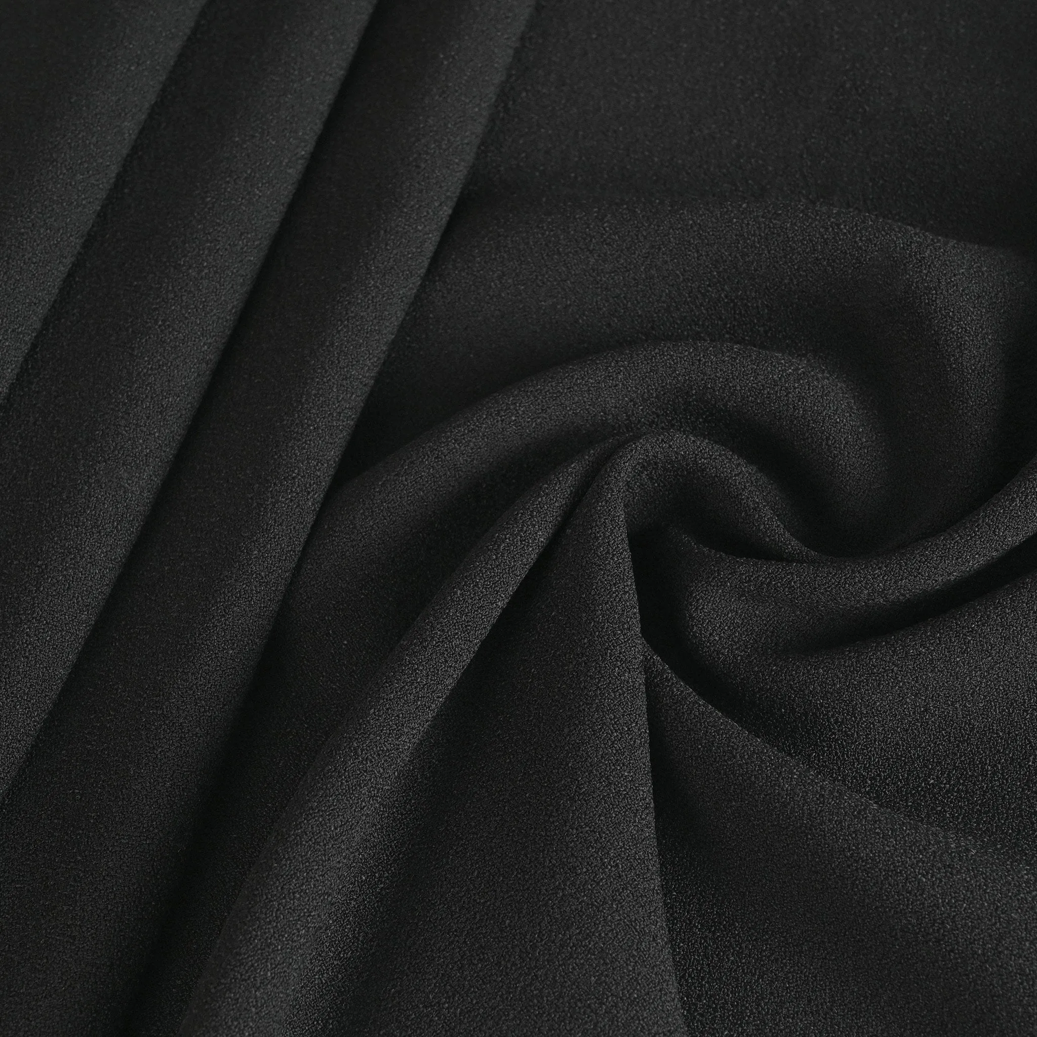 Black Crepe Fabric 3764