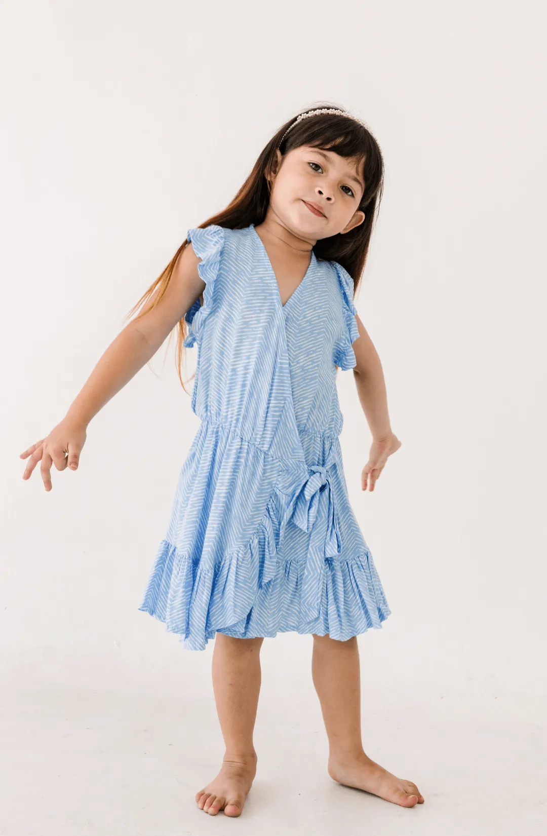 Cabini Dress in Blue Sabine