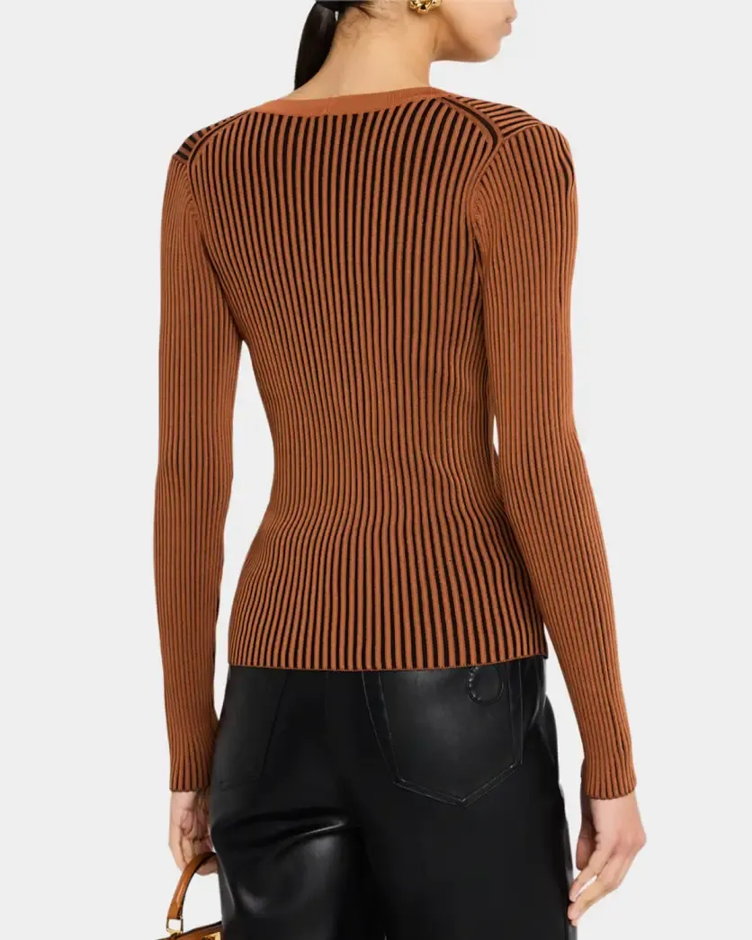 CARGO SWEATER IN BLACK/TAN