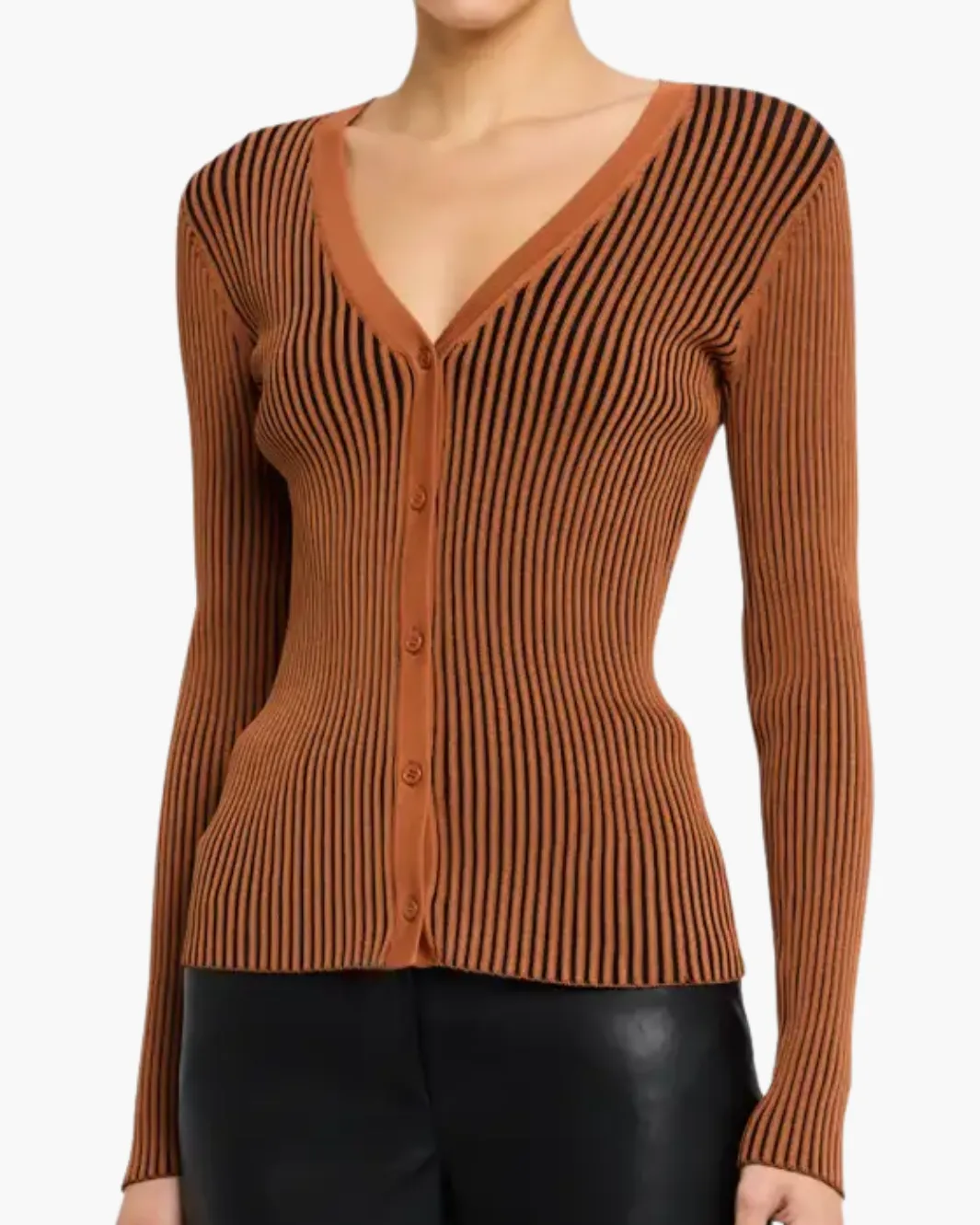 CARGO SWEATER IN BLACK/TAN