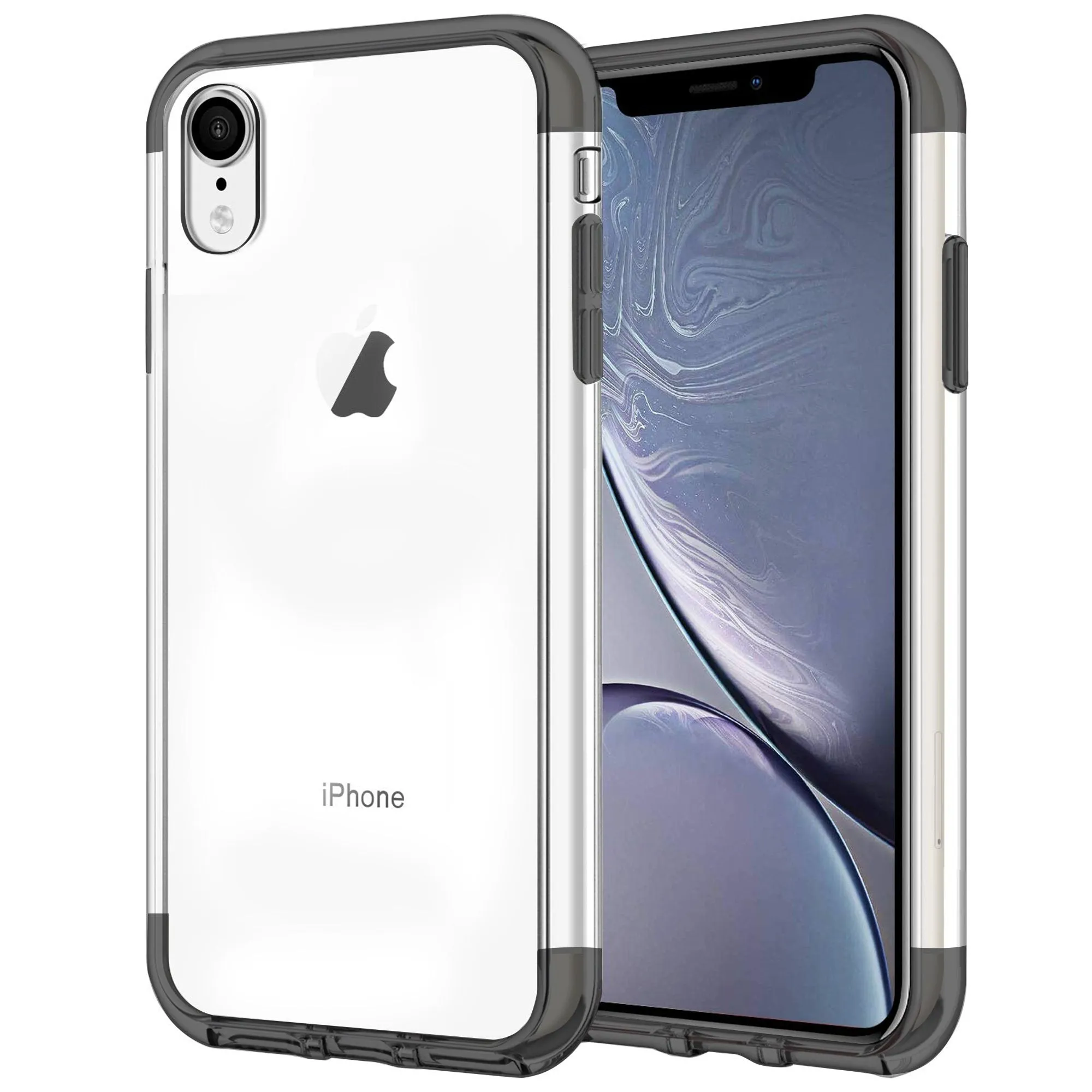 Case for iPhone XR Shock Proof Soft TPU Silicone Phone Clear Slim Cover