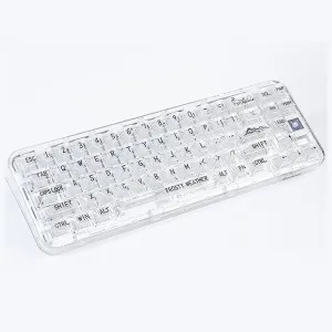 CoolKiller CK68 Polar Bear Transparent Wireless Mechanical Keyboard