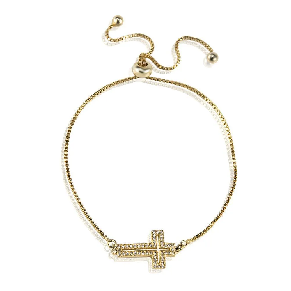Cross Bracelet - Gold