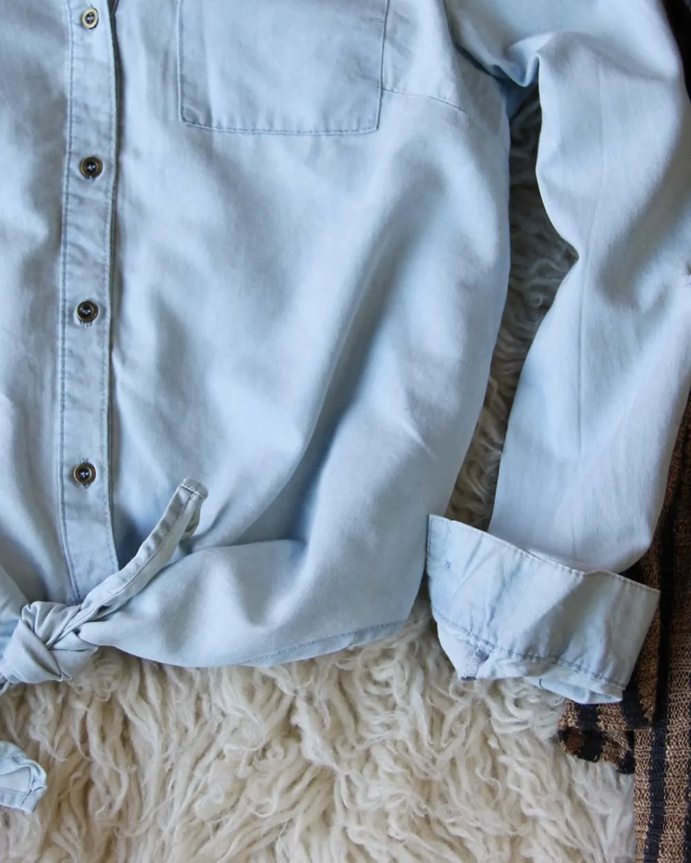 Denim & Tie Top
