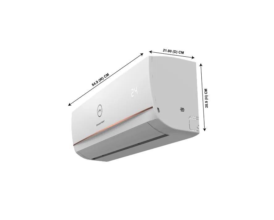 Godrej SIC 18ITC5-WWA 1.5 Ton 5 Star Inverter Split AC Copper, Anti-Dust Filter,  White