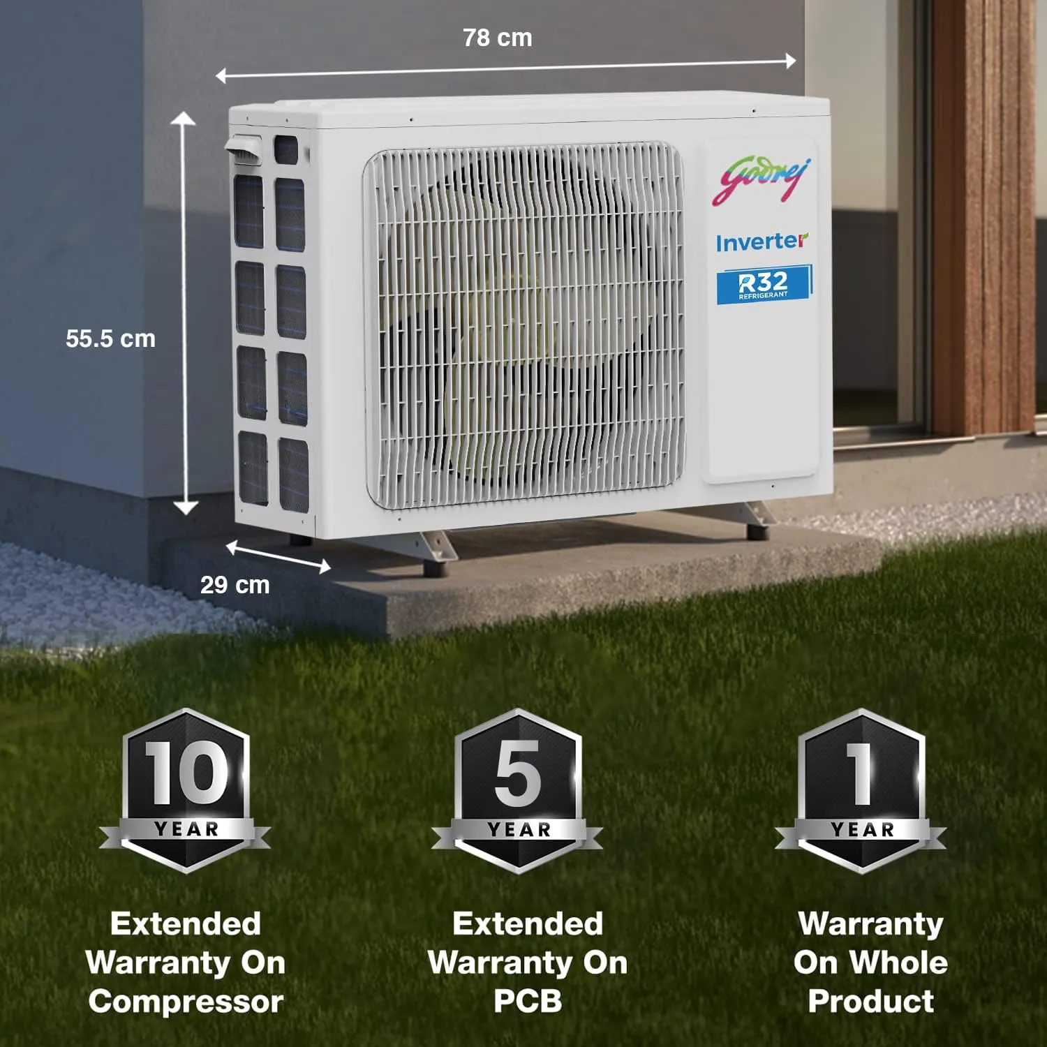 Godrej SIC 18ITC5-WYS 1.5 Ton 5 Star Inverter Split AC Copper