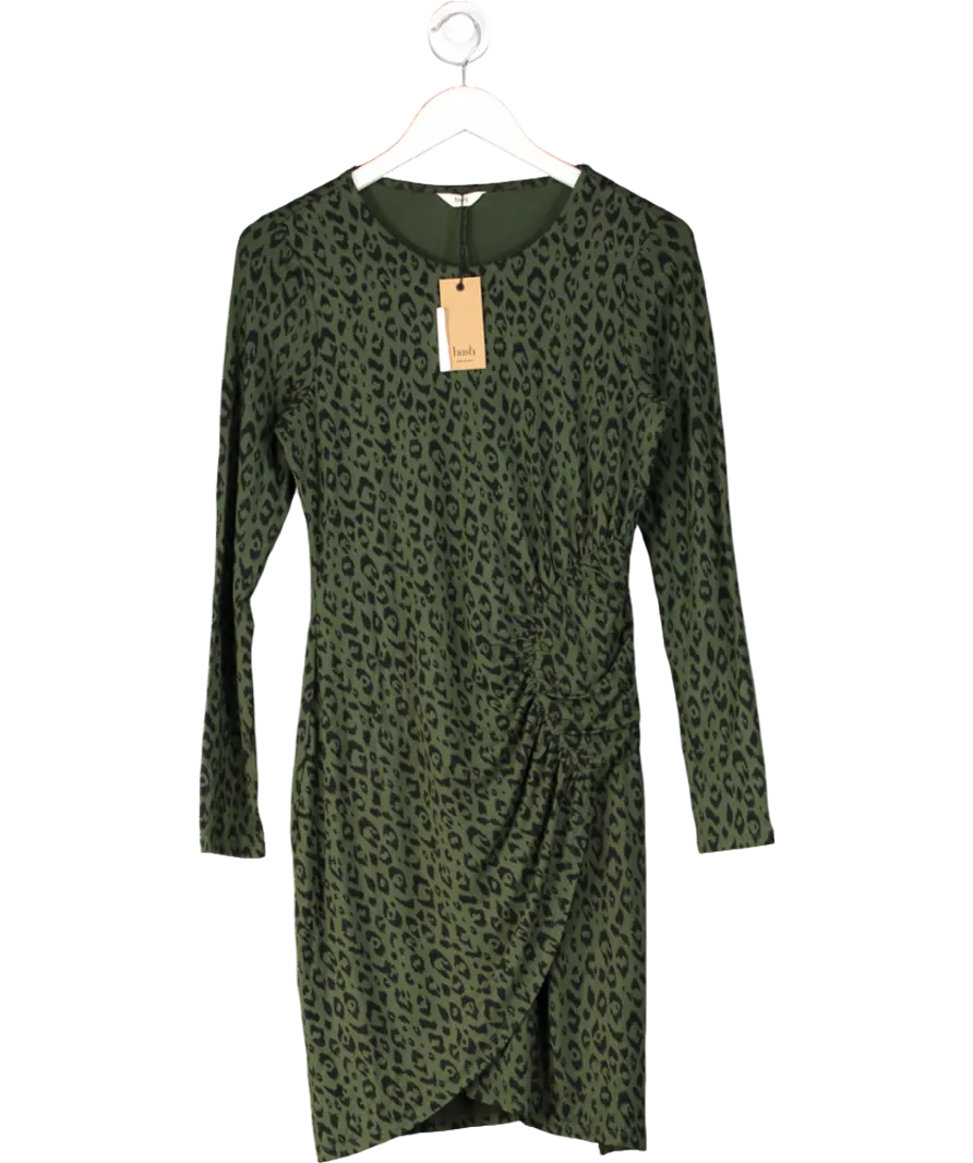 Hush Green Cecelia Jersey Mini Dress UK 10