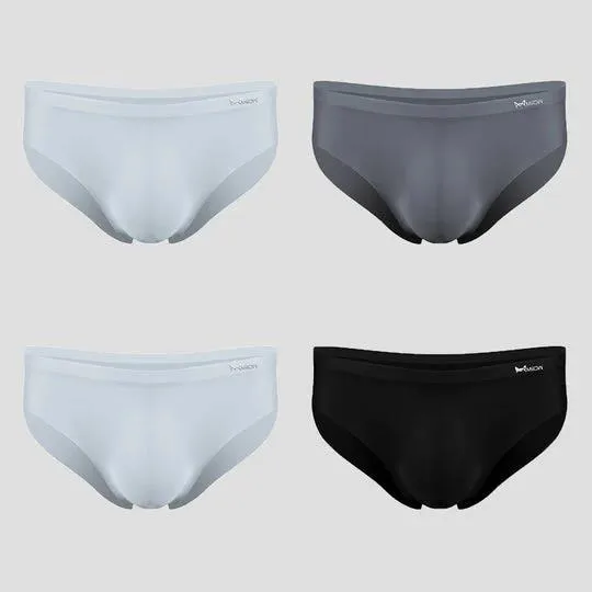 Ice Silk Cool Half Transparent Men's Brief