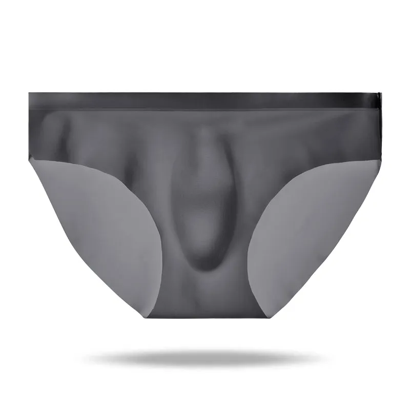 Ice Silk Cool Half Transparent Men's Brief