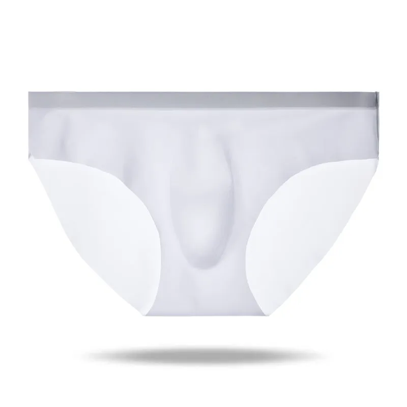 Ice Silk Cool Half Transparent Men's Brief