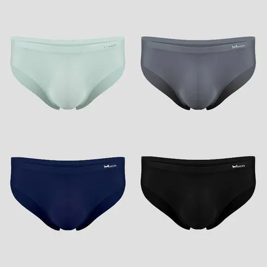 Ice Silk Cool Half Transparent Men's Brief