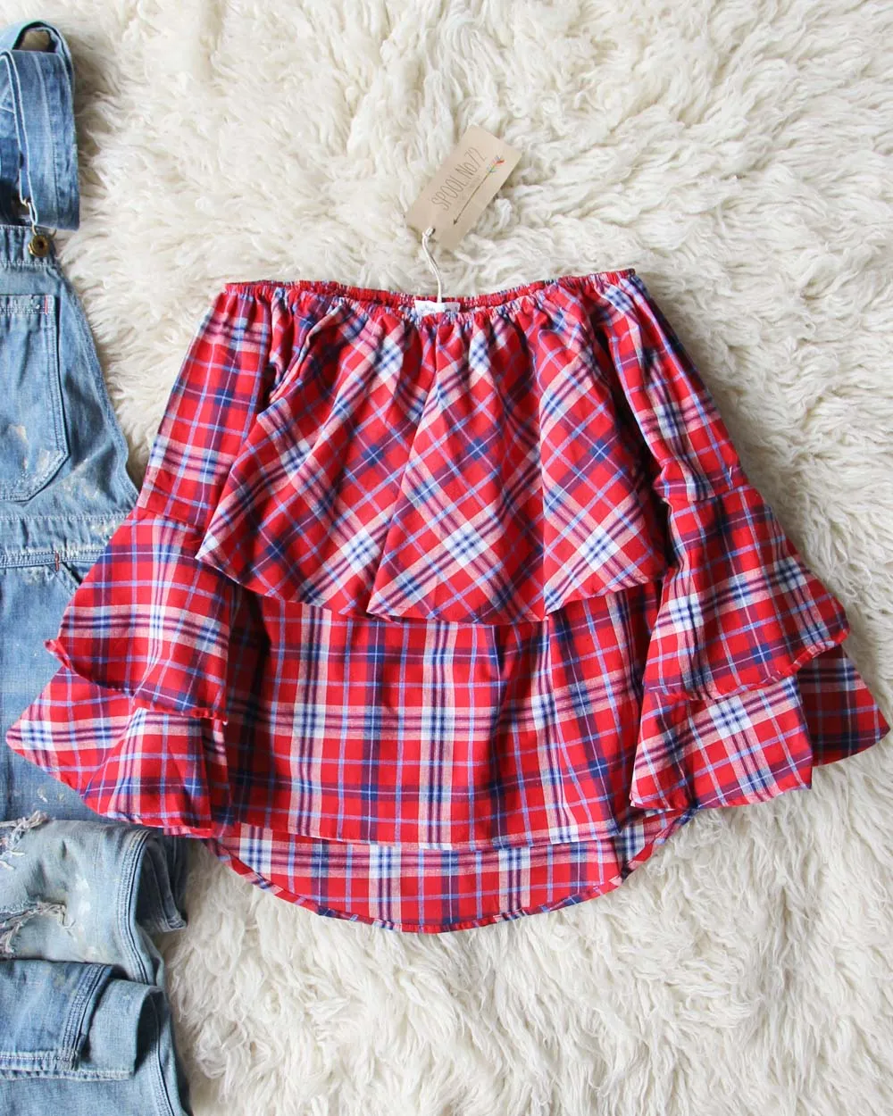 Leo Plaid Top