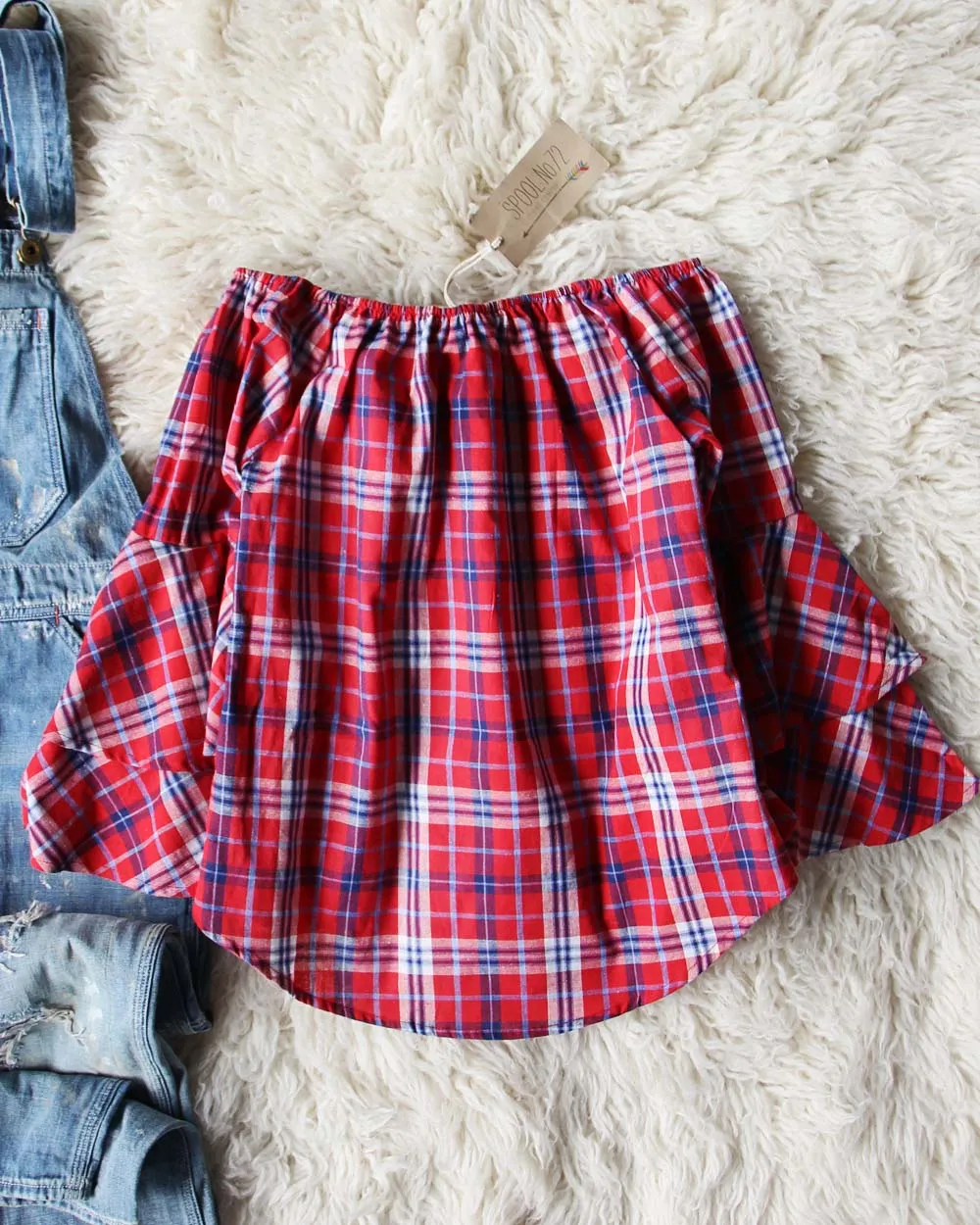 Leo Plaid Top