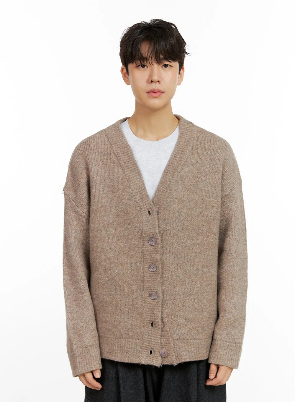 Men's Buttoned Oversize Cardigan IN422