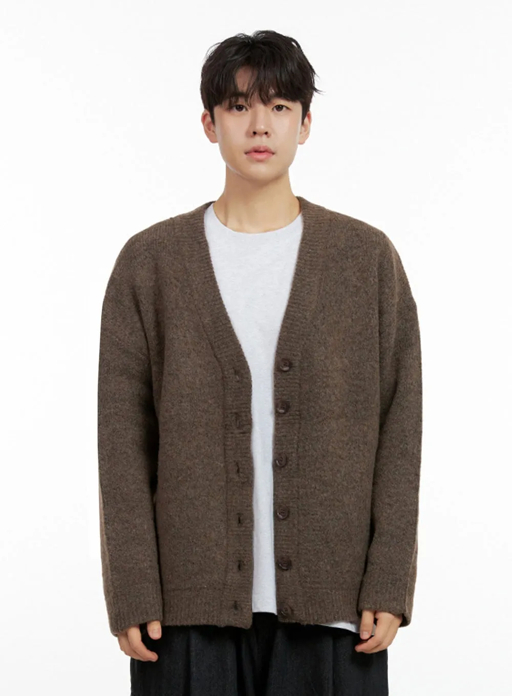 Men's Buttoned Oversize Cardigan IN422