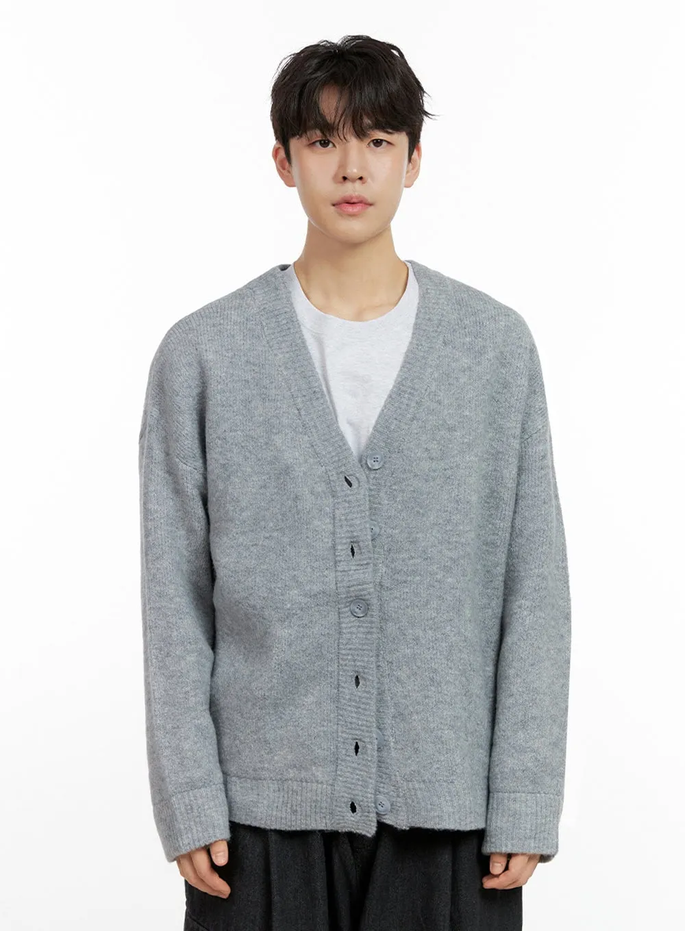 Men's Buttoned Oversize Cardigan IN422