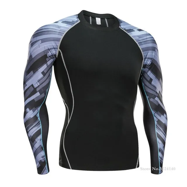 Men's Compression Shirt Pants Long Johns Tracksuit