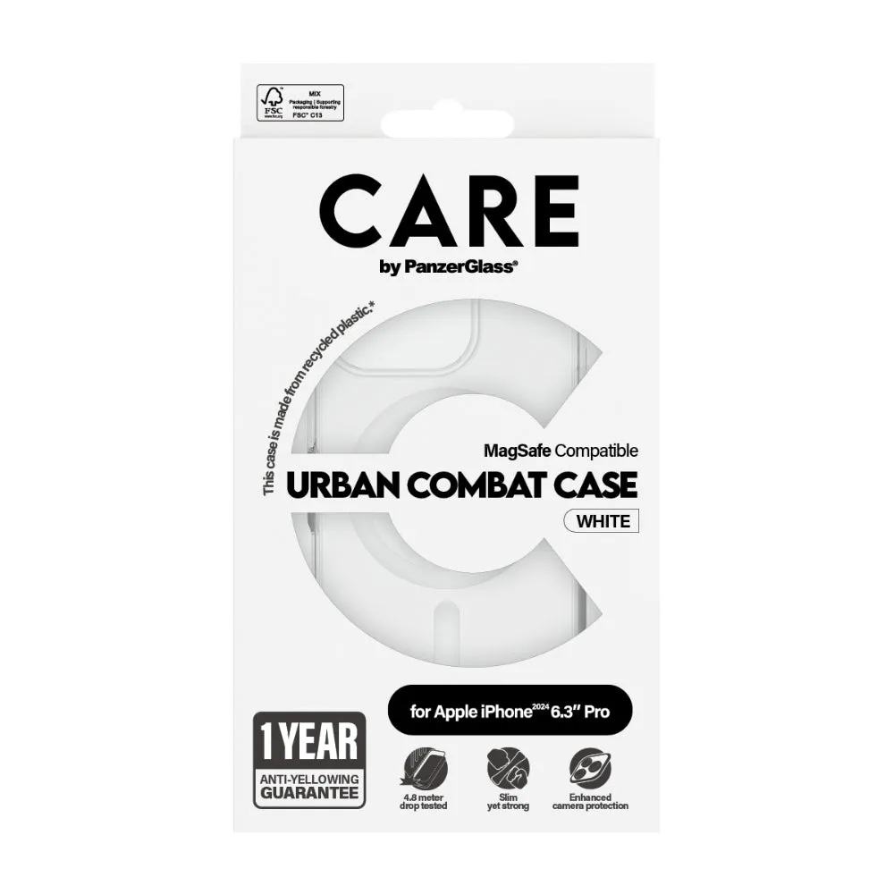 PANZERGLASS Care iPhone 16 Pro Magsafe Case Flagship White