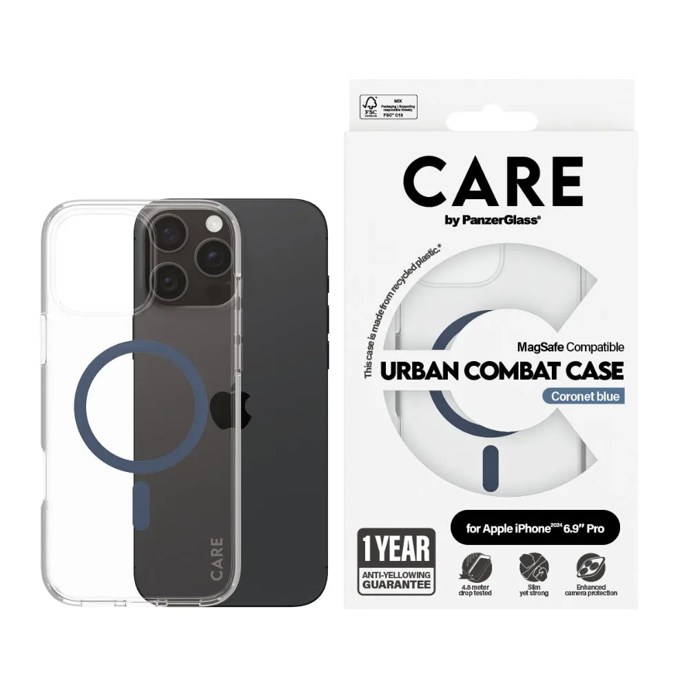 PANZERGLASS Care iPhone 16 Pro Max Magsafe Case Flagship Blue