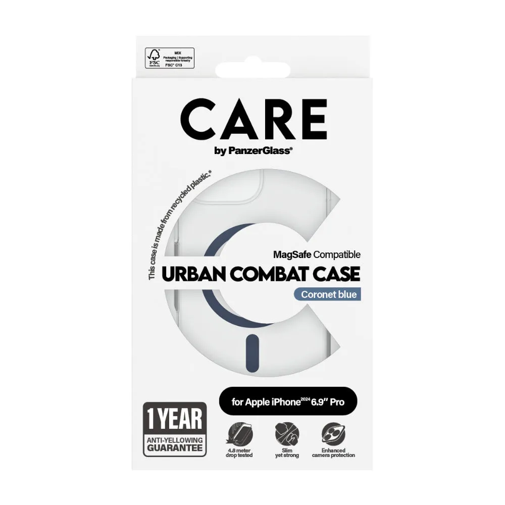 PANZERGLASS Care iPhone 16 Pro Max Magsafe Case Flagship Blue