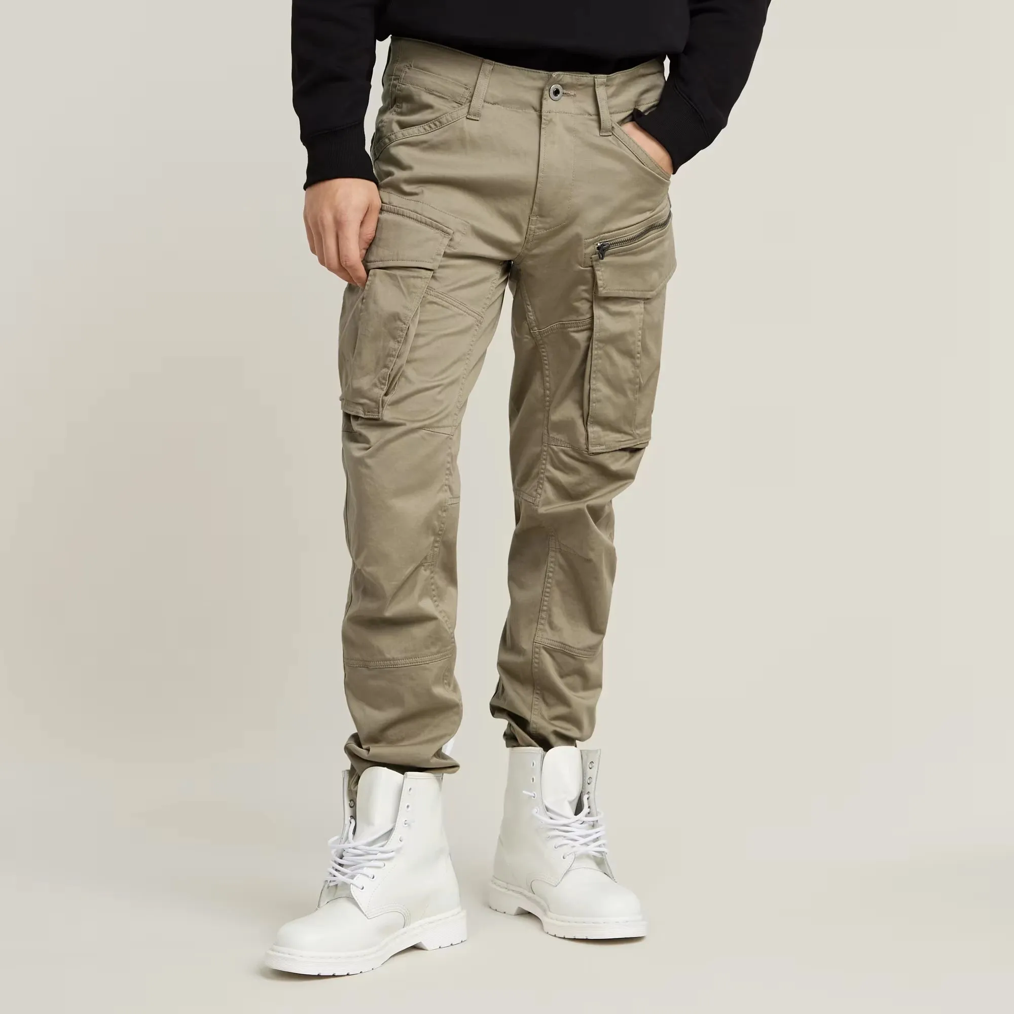 Rovic Zip 3D Regular Tapered Pants (Dune) - D02190-5126-239