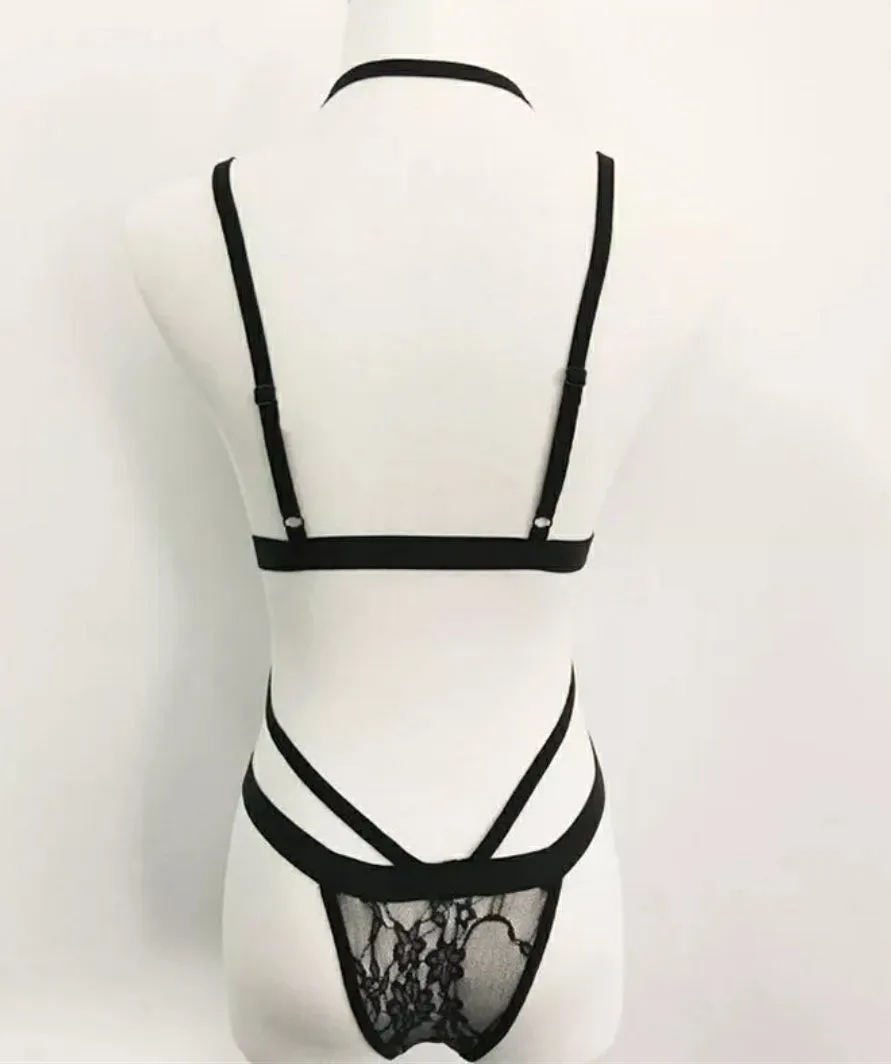 Stacy Transparent Bra Set