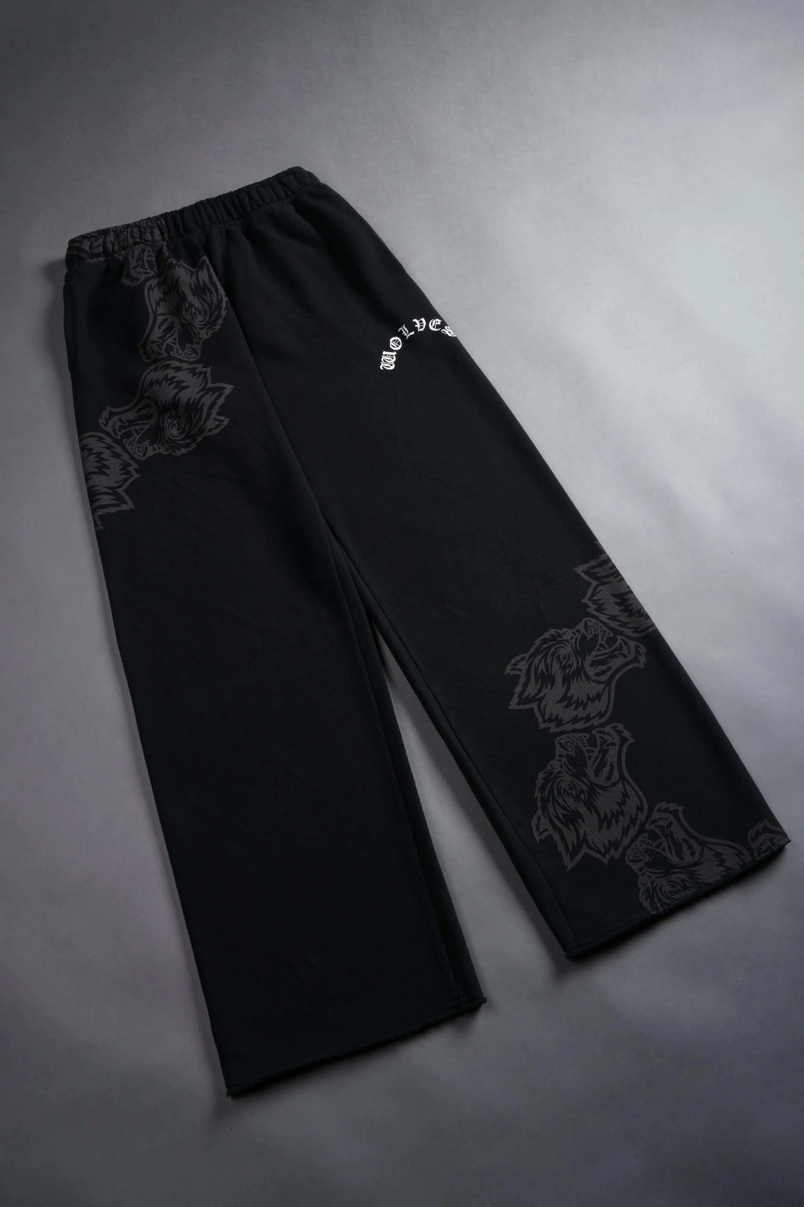 Surrounded By Family She Big Cozy Sweats in Black