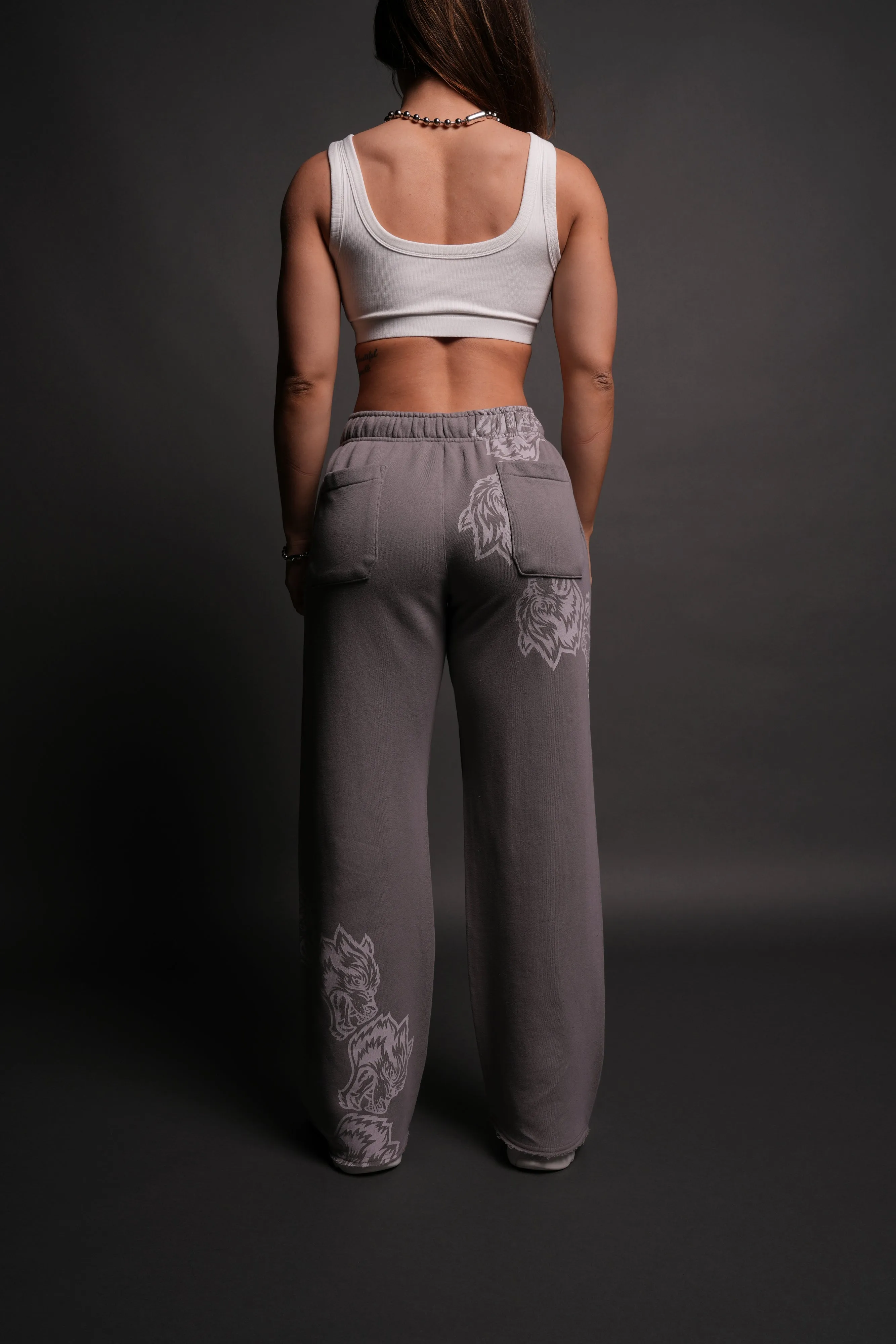 Surrounded By Family She Big Cozy Sweats in Pale Gray