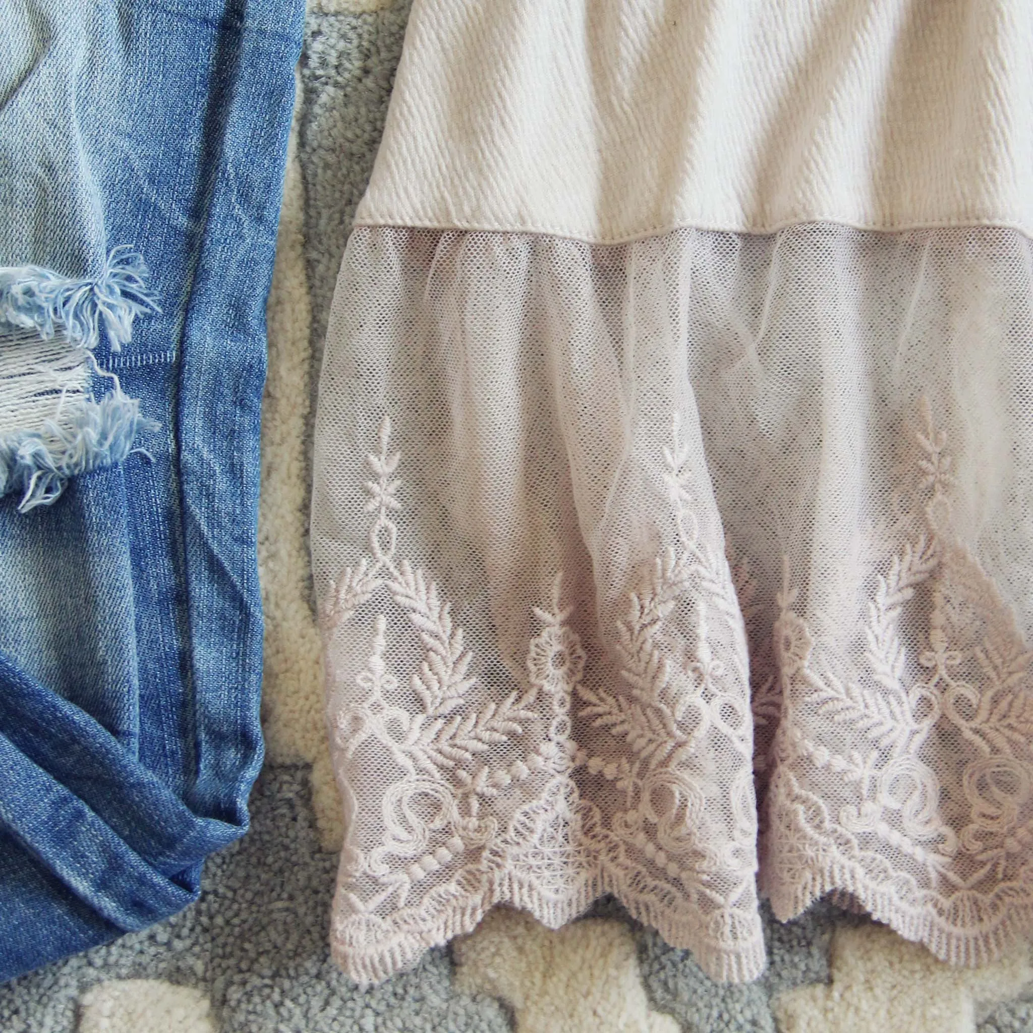 The Lace Hem Layering Tank