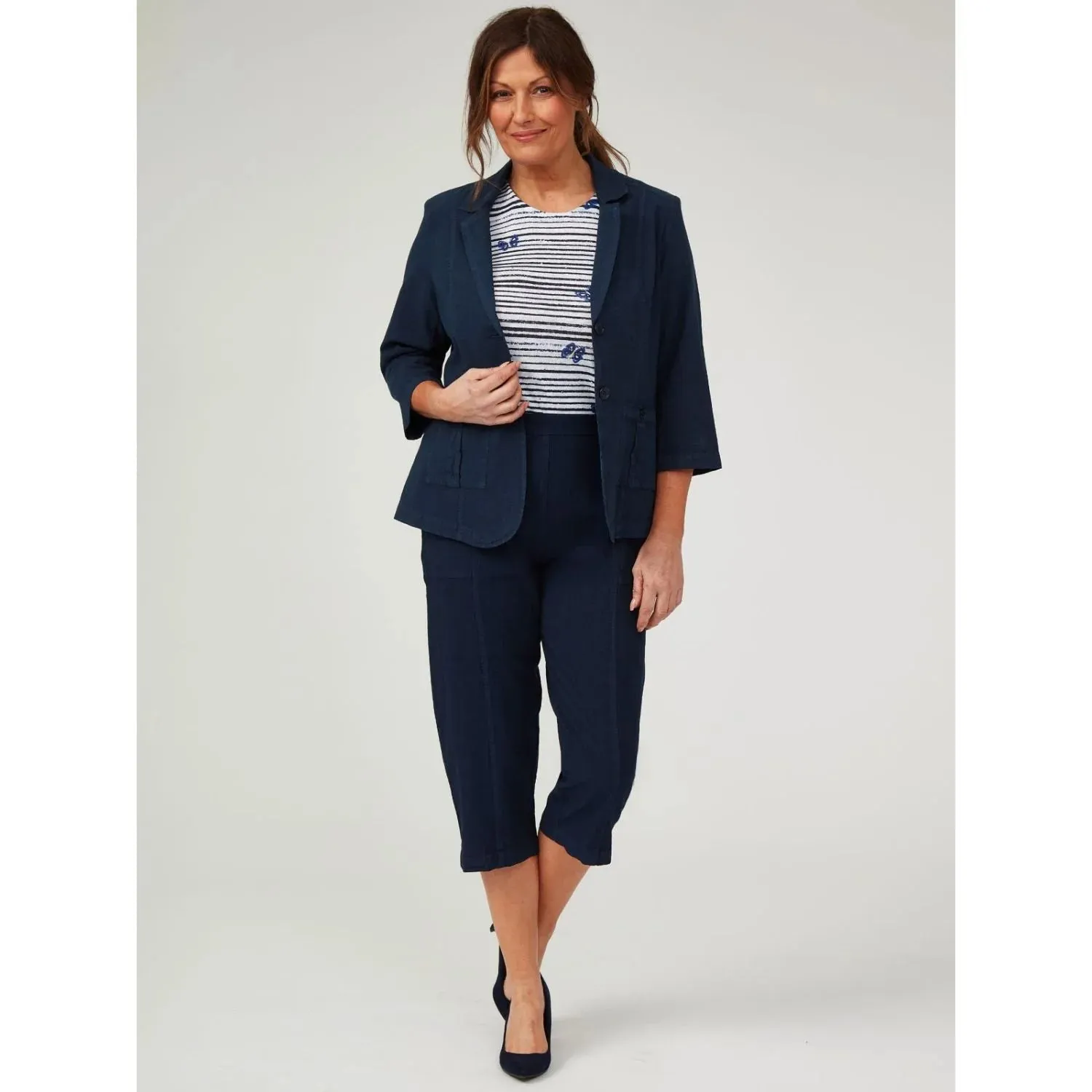 TIGI 22/24 Denim Wash Crop Trouser