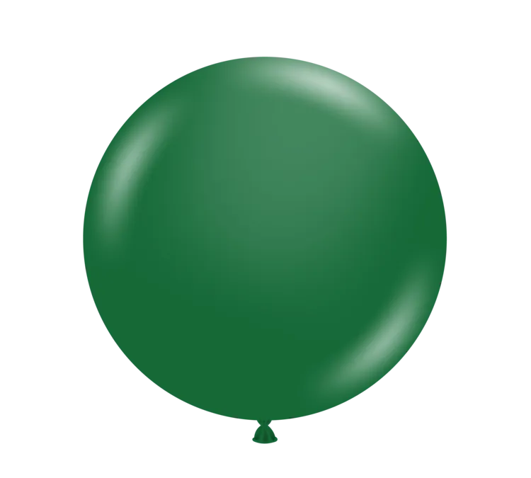 Tuftex 17in Pearlized Forest Green 50 Latex Balloon 50ct
