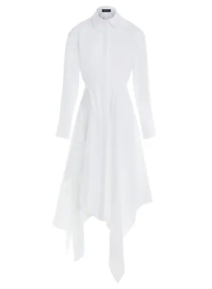 white poplin dress