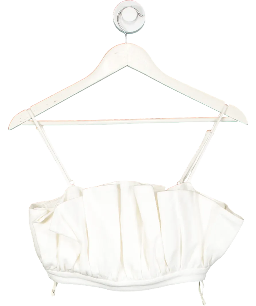 Winona Australia Cream Frill Crop Top UK 8